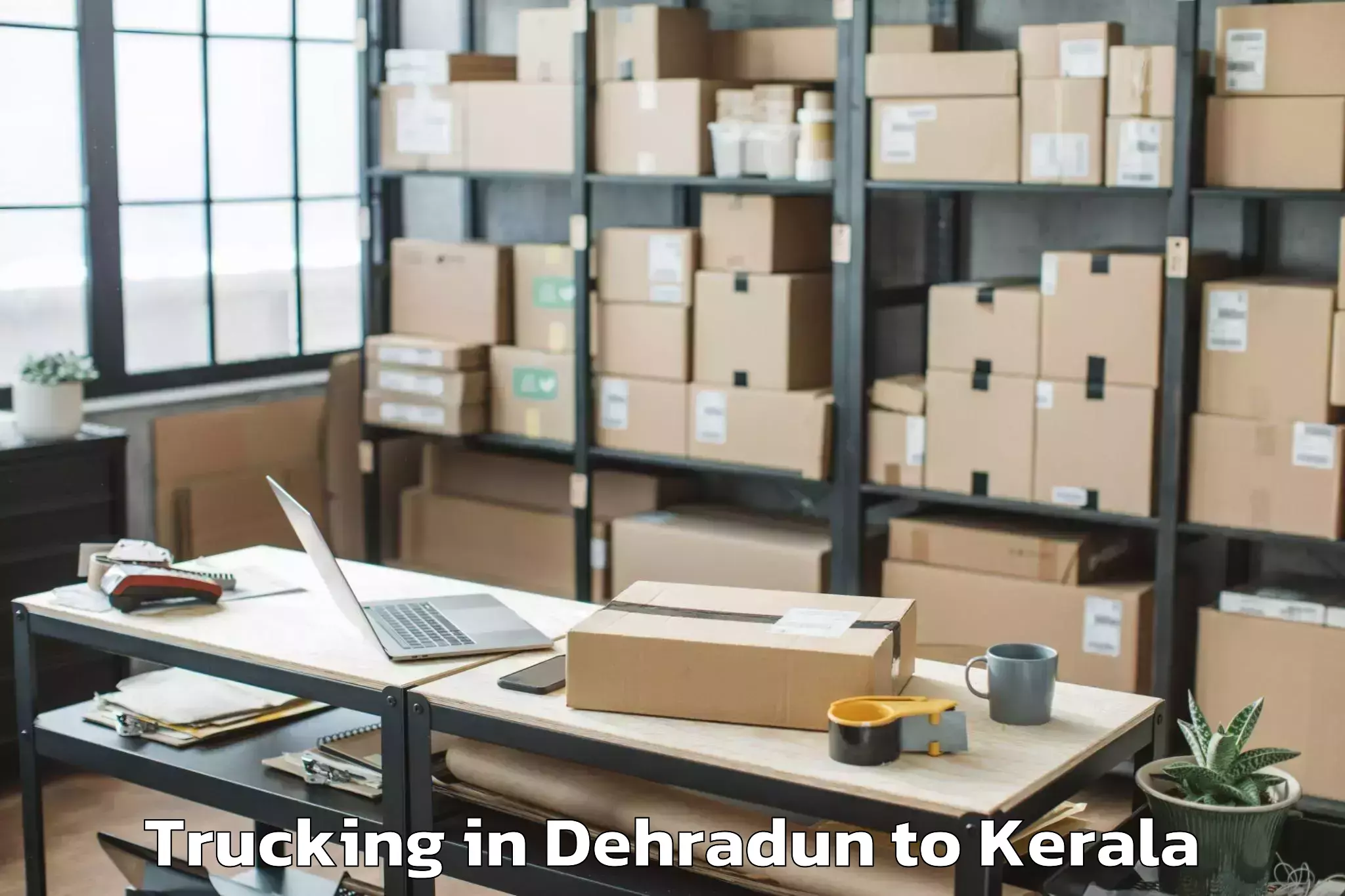 Top Dehradun to Triprayar Trucking Available